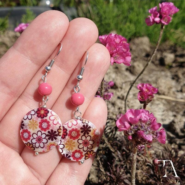 Pink flower summer