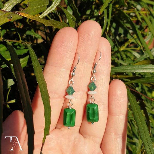 Green rectangle tiles