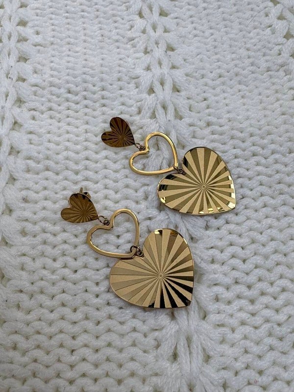 Oorbellen Love - goud