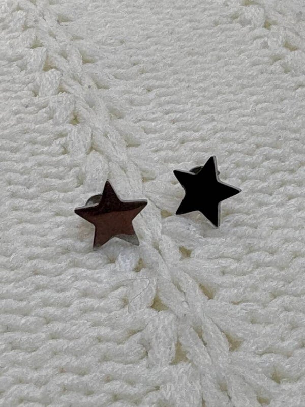 Oorbellen studs Stars - zilver