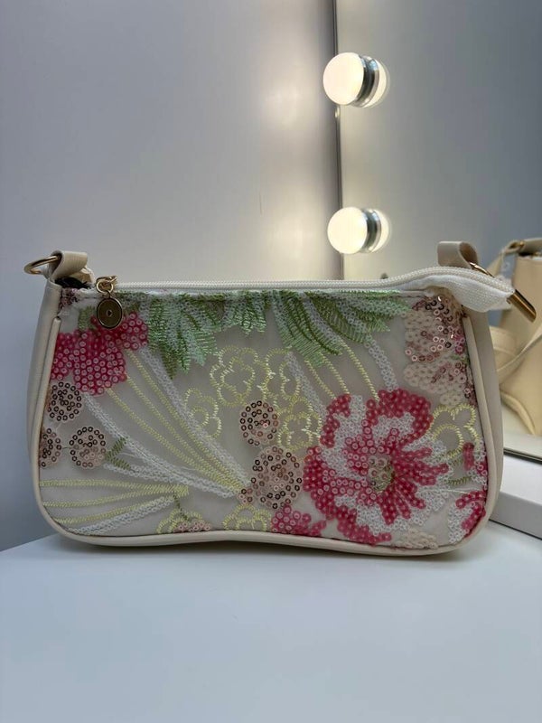 Tas Flower - wit