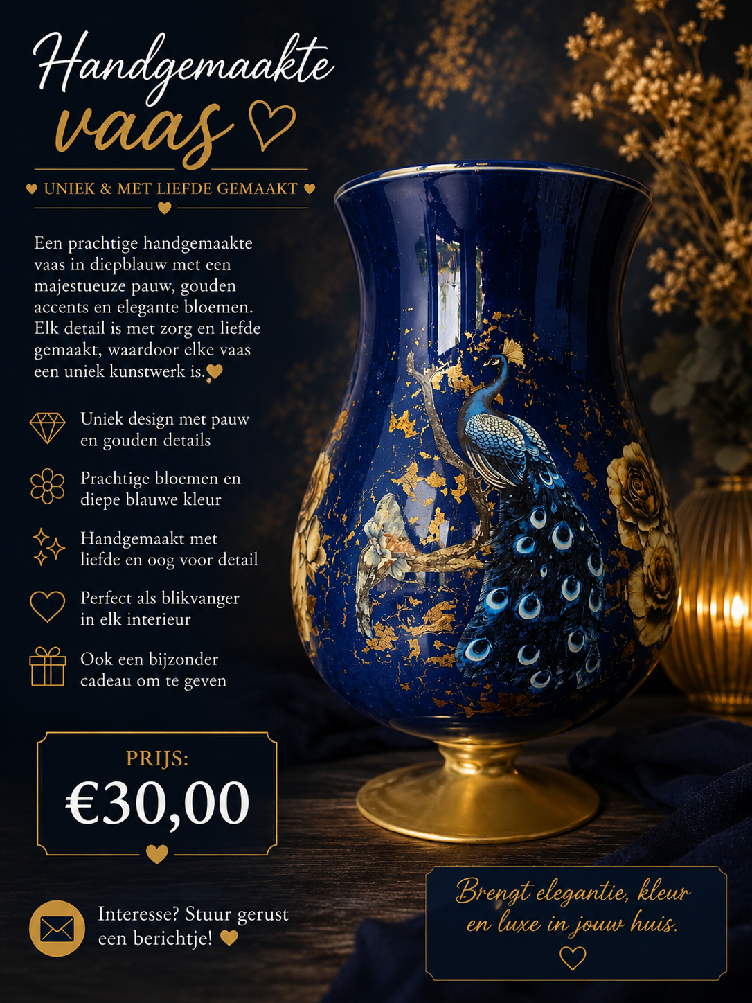 Vaas de pauw