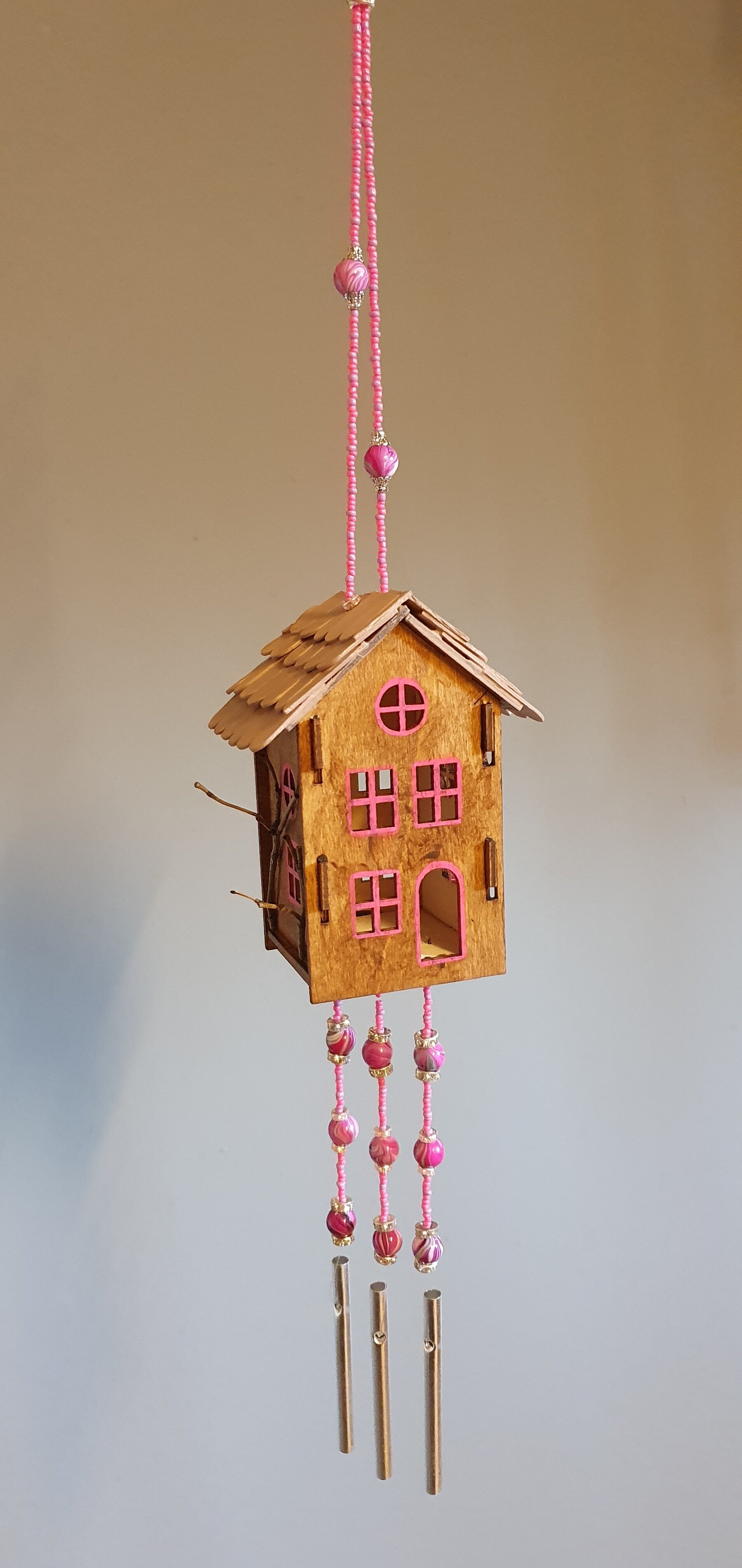 Windspiel "Holzhaus"