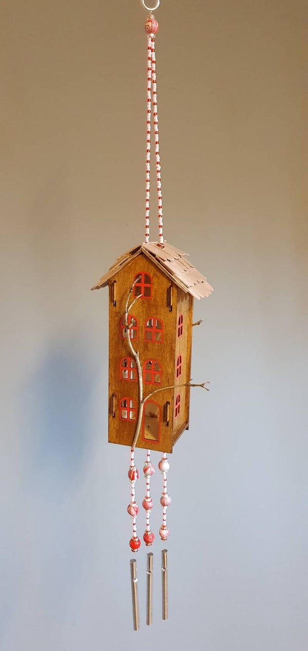 Windspiel "Holzhaus"