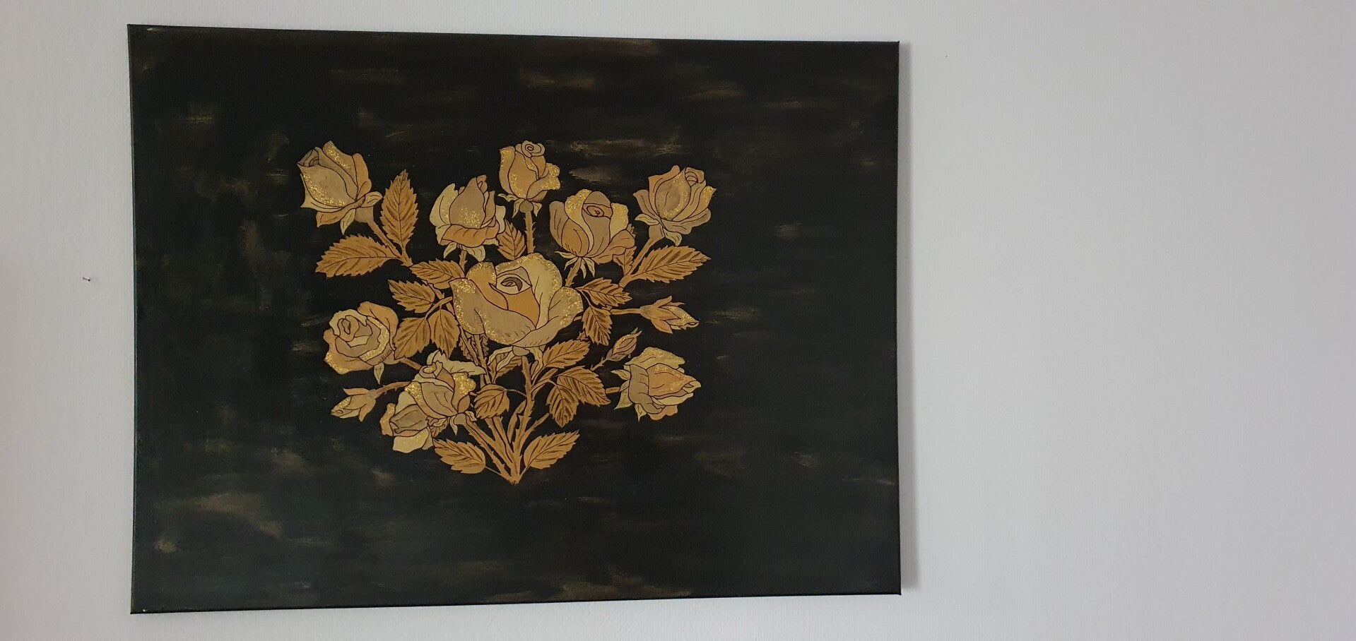Goldener Rosenstrauss