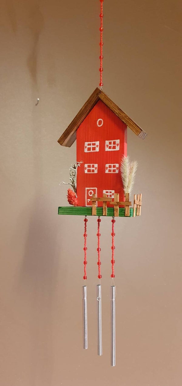 Windspiel "Holzhaus"