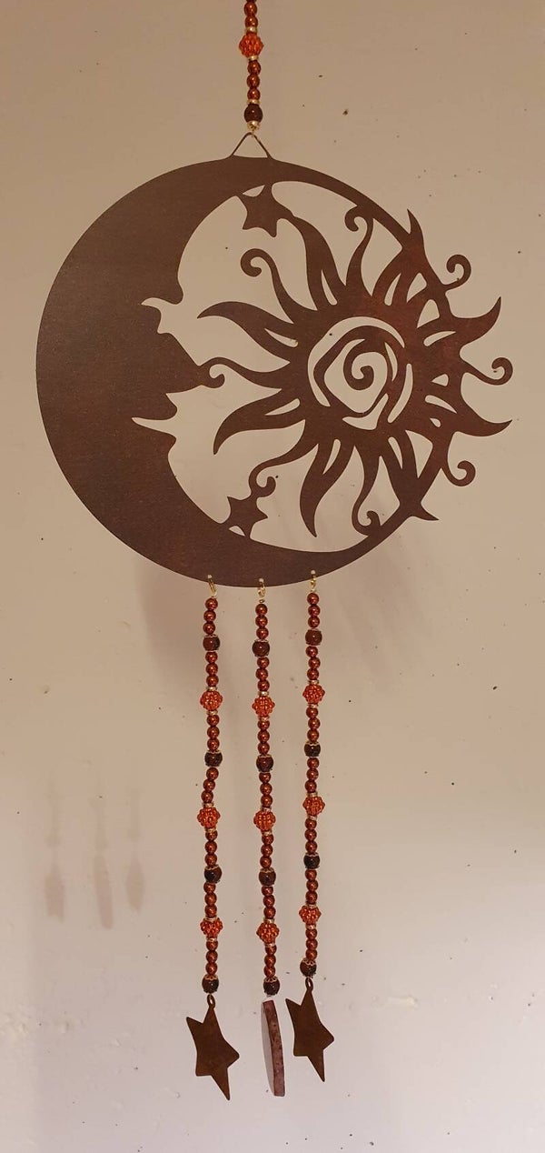 Windspiel " Sonne/Mond"