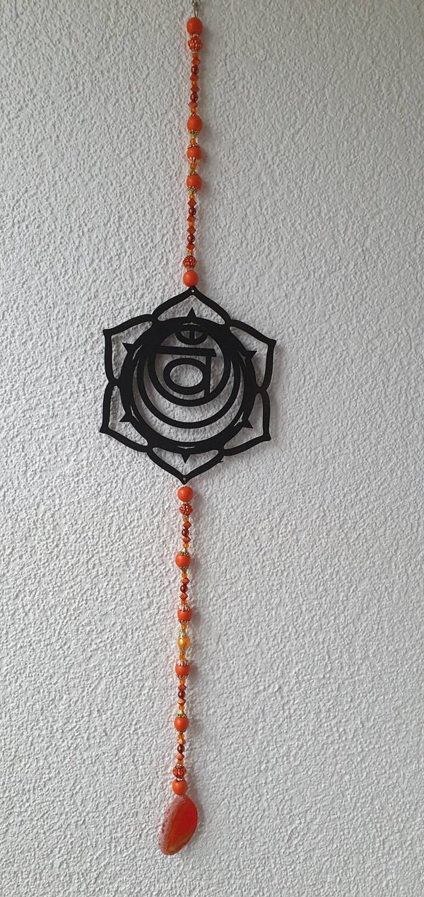 Wand/Fenster Deko "Svadhistana - Nabelchakra"