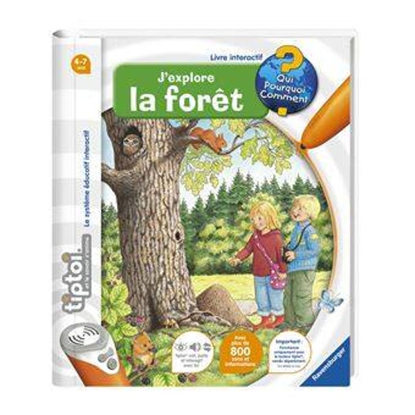J'explore la forêt – Livre électronique Tiptoi de Ravensburger 4-7 ans SH