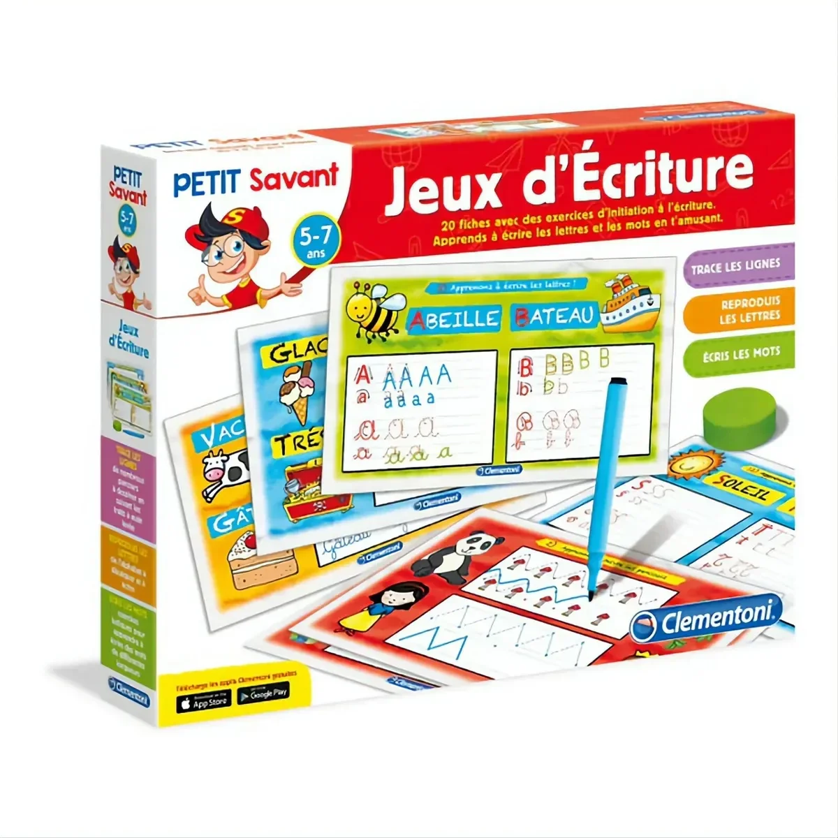 CLEMENTONI - Jeux d'Écriture enfant 5-7 ans - Jeux éducatif scolaire