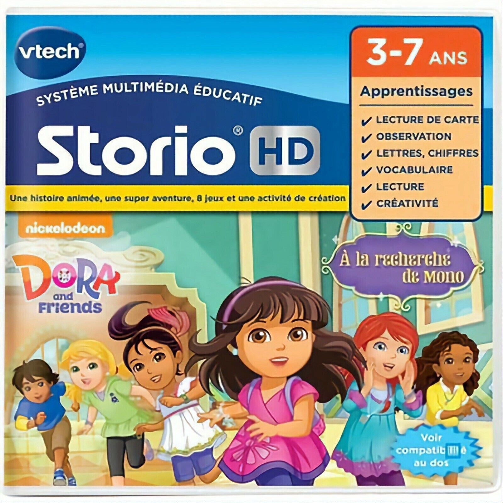 VTECH STORIO - jeu DORA AND FRIENDS - jeu console éducative 3-7 ans