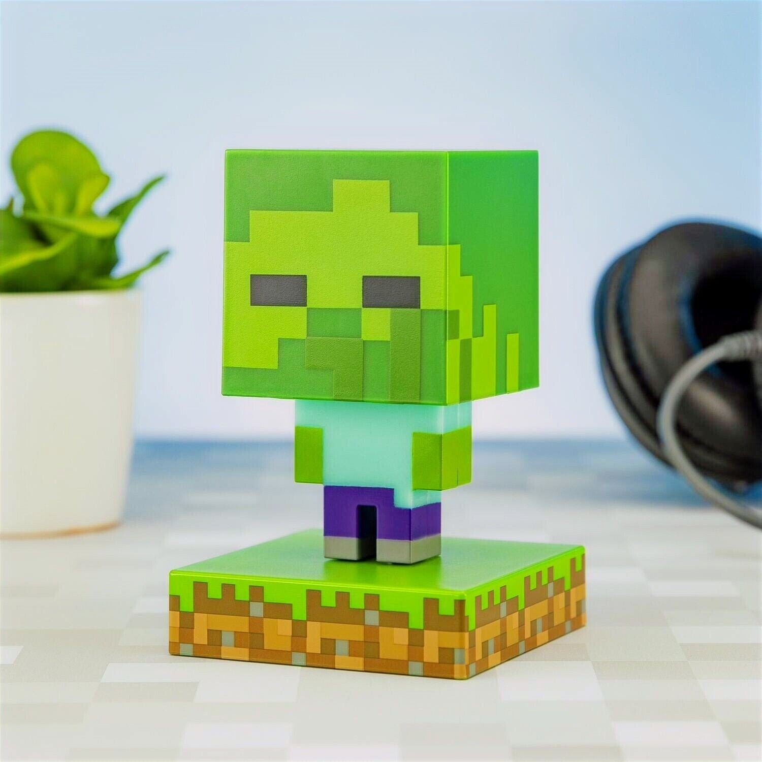 Veilleuse Minecraft #004 icons 3d Zombie veilleuse enfant icon light - Paladone