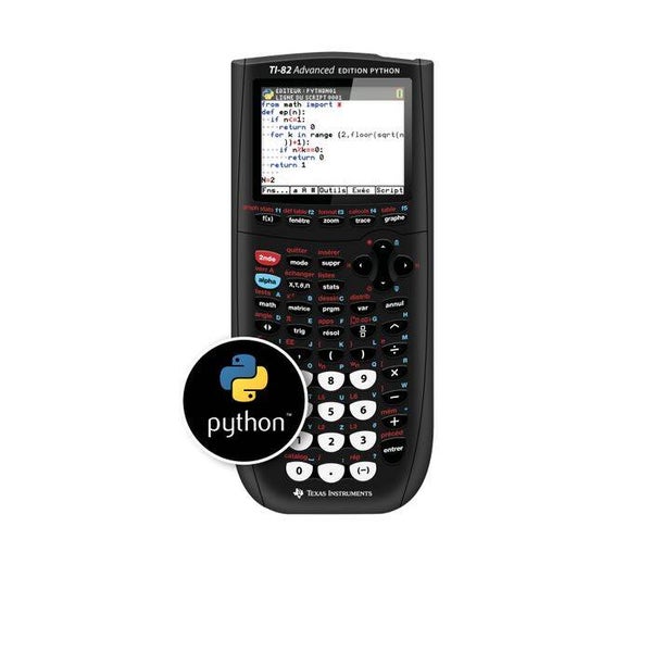 Calculatrice graphique TI-82 Advanced Edition Python Texas instruments SH