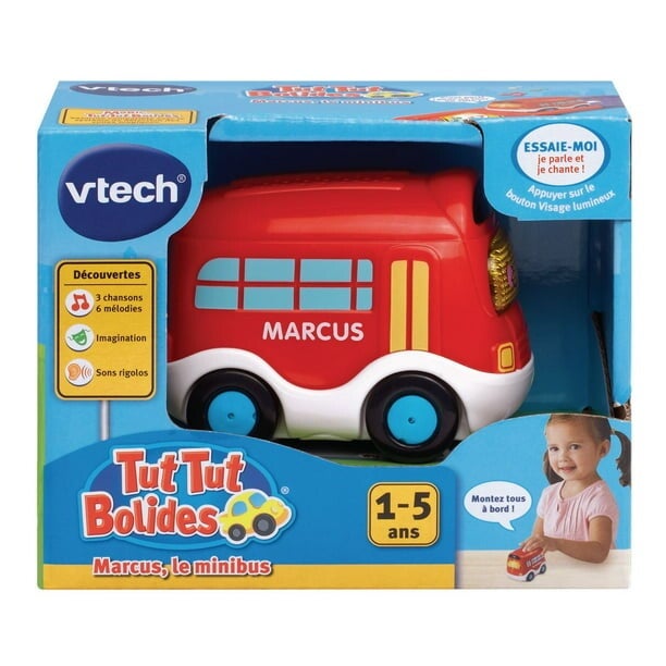 VOITURE TUT TUT BOLIDES : Marcus le mini bus jouet Vtech