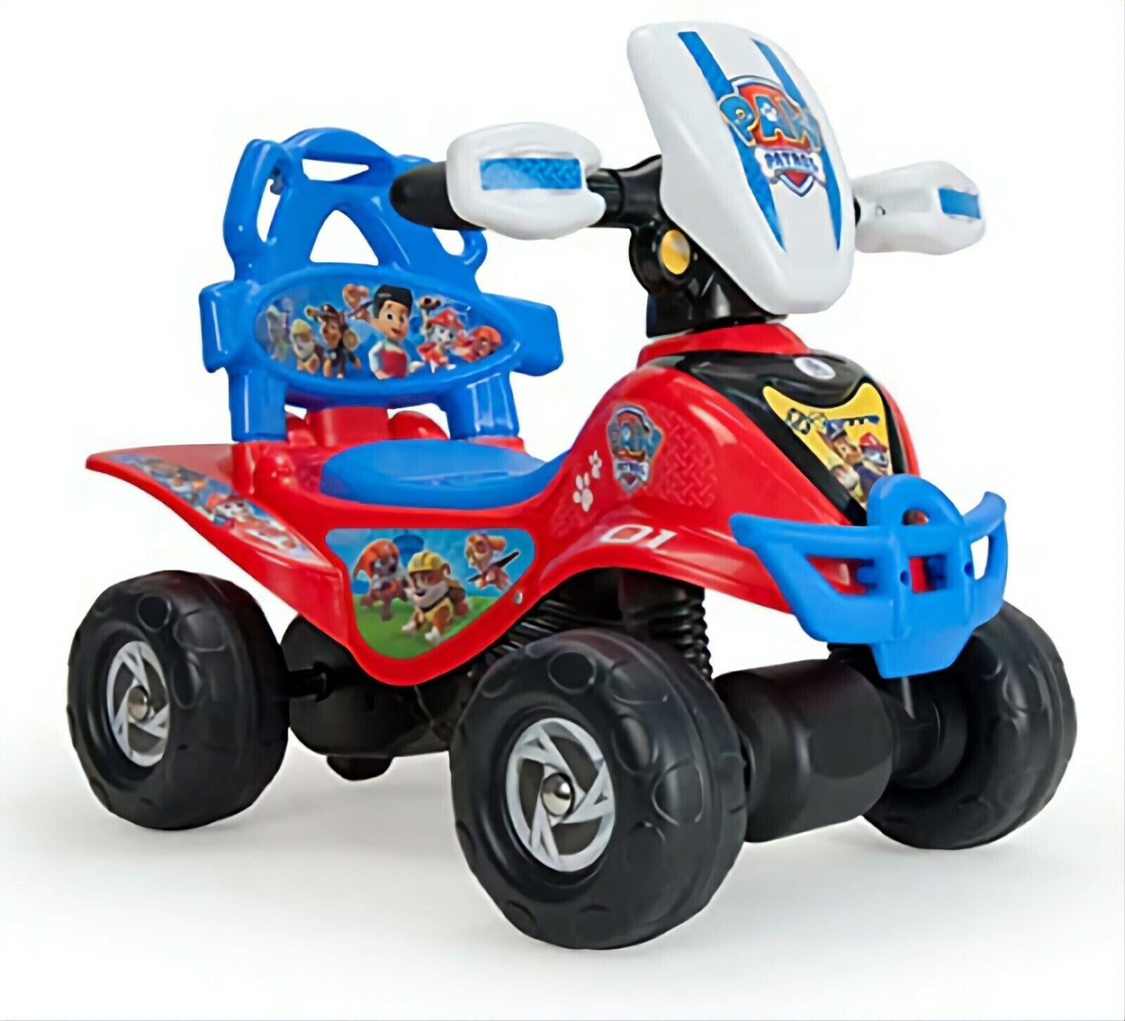 SHIPPSHOP Trotteur Quad Pat'Patrouille Quad Enfant Porteur 4 en 1 - jouet  Paw Patrol