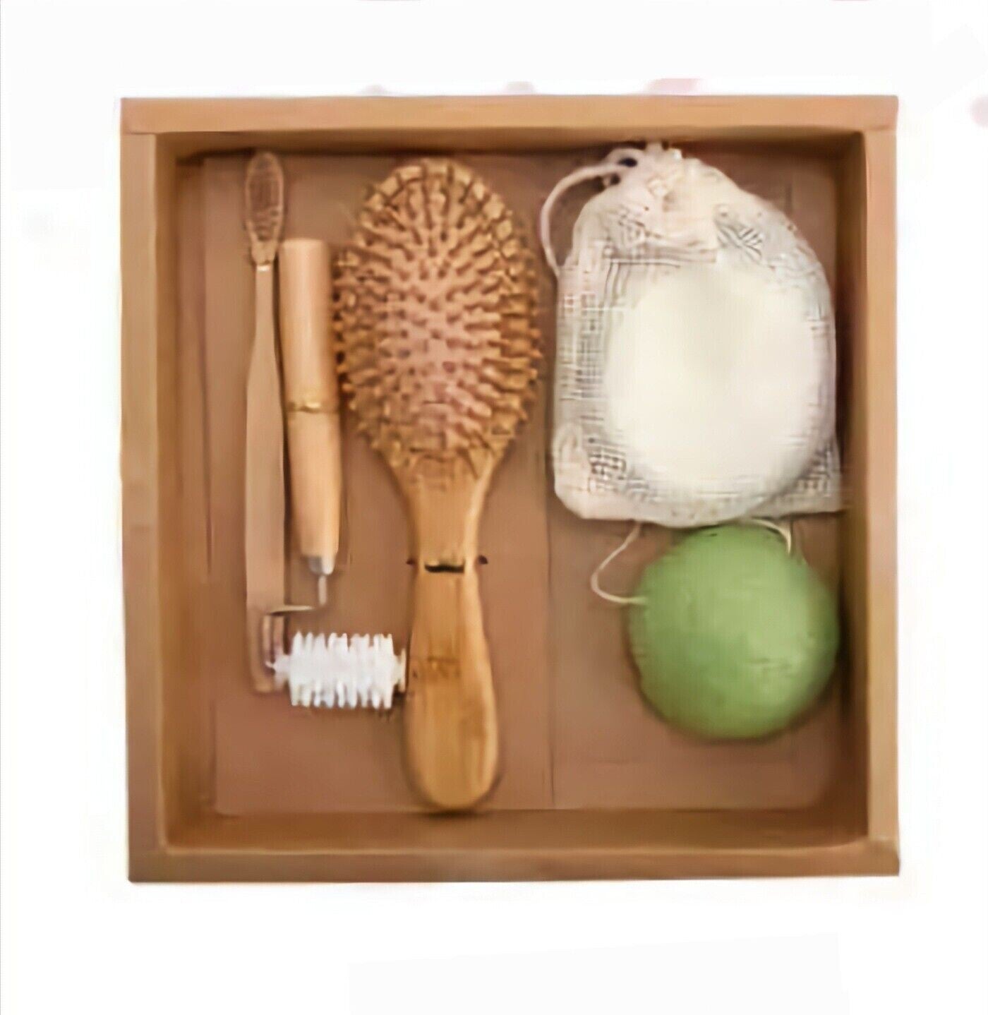 Coffret Bain et toilette En Bambou - coffret femme SH