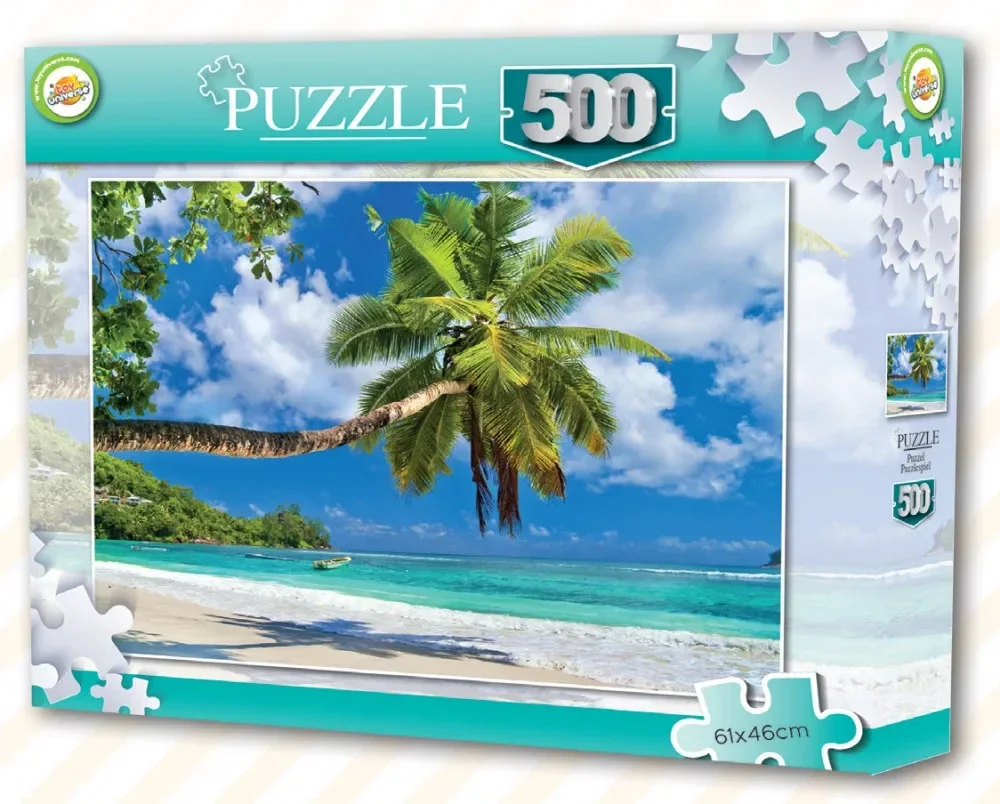 Ocean les Seychelles plage Puzzle - 500 pieces