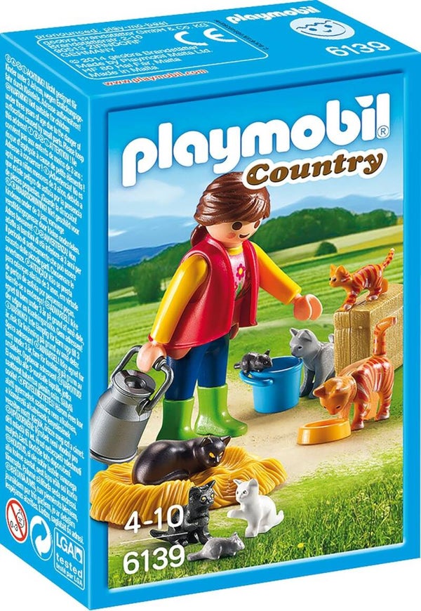 Playmobil 6139 - Soigneur avec Chats dès 4 ans