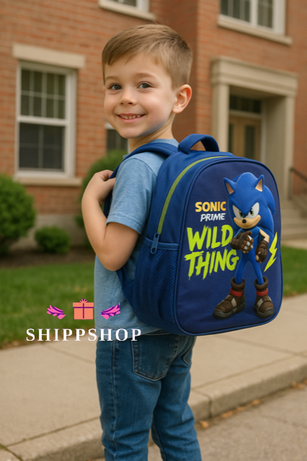 Sac a dos Sonic 41x32x20 cm cartable scolaire