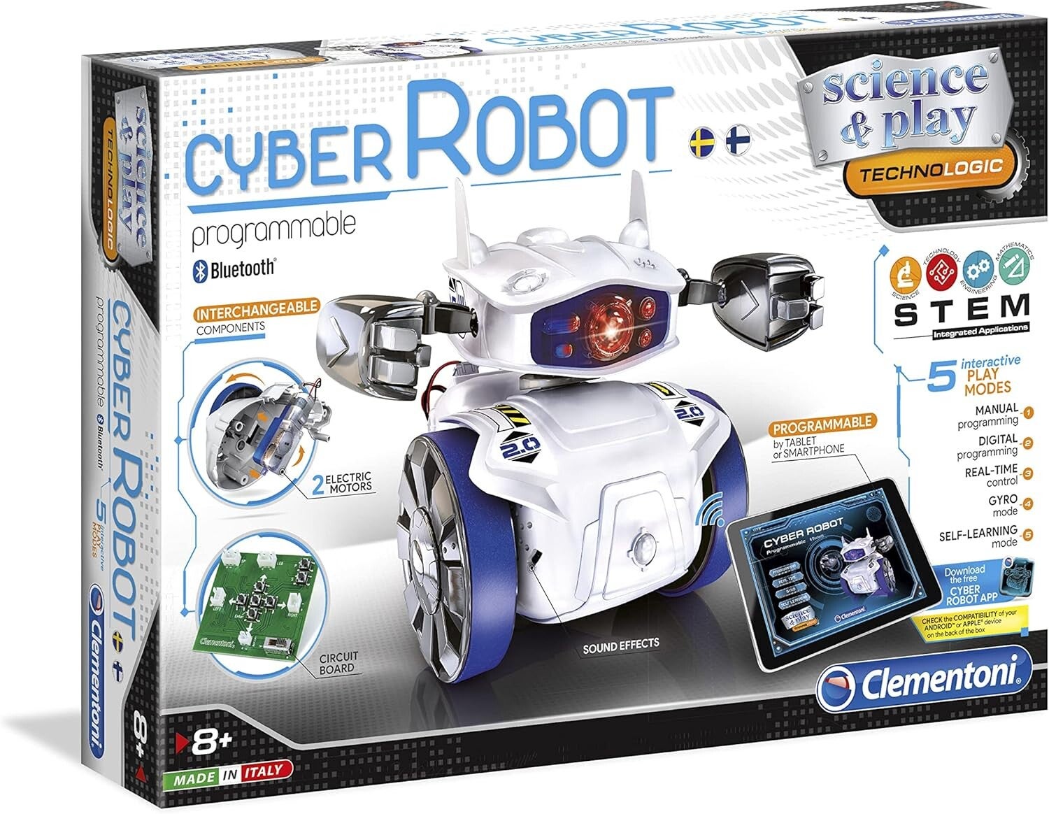 Clementoni Science & Play, Cyber-Robot, 8+ années, 78279