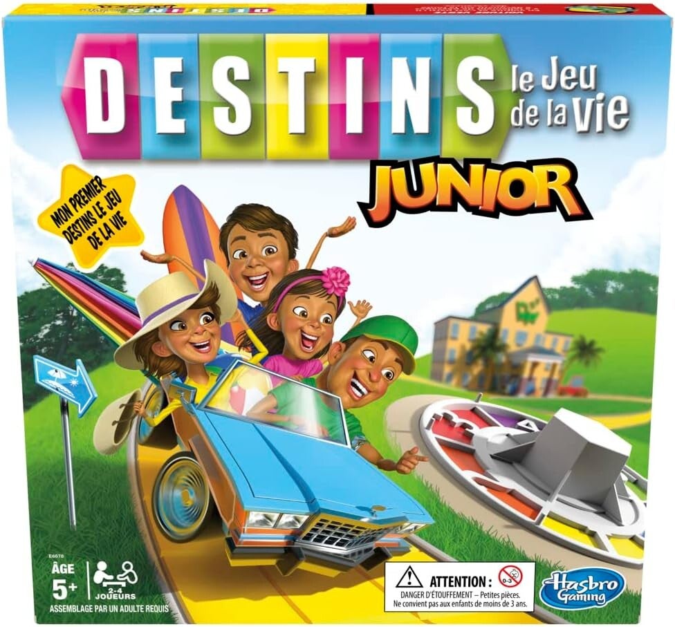 Destins Le Jeu de la Vie Junior, pour Enfants, à partir de 5 Ans Hasbro Gaming