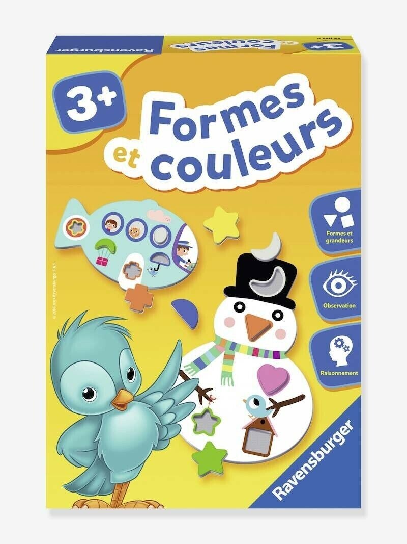 Jeu éducatif Formes et couleurs Ravensburger à partir de 3 ans