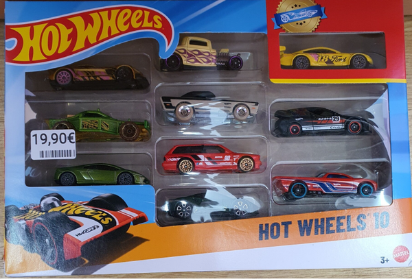 Hot Wheels 10 voitures métal