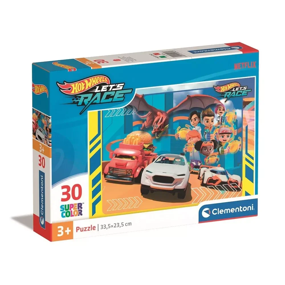 Hot Wheels puzzle Clementoni 30 pièces dés 3 ans