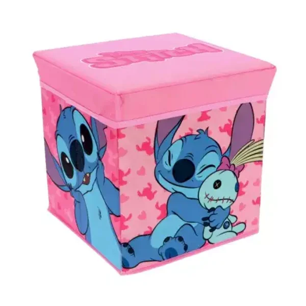 Boîte de rangement Lilo et Stitch cube pouf de rangement