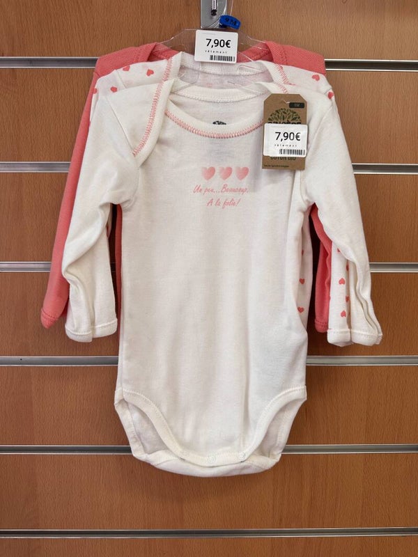 Bodies X3 pour bébé Coton Bio