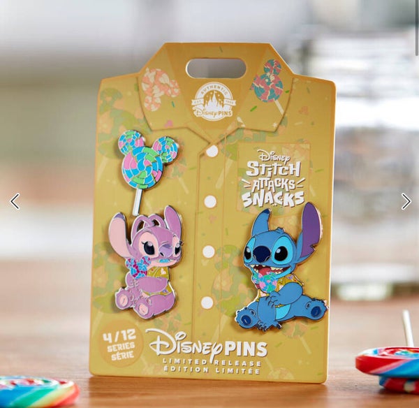 Ensemble de pin's Stitch Attacks Snacks en édition limitée, 4 sur 12