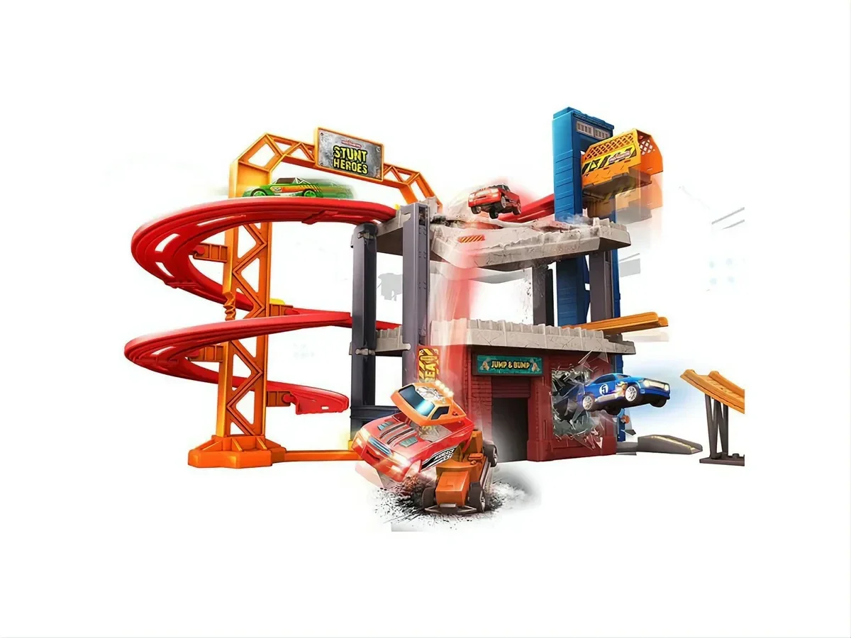 Majorette Garage stunt heroes jump n' bum factory garage jouet pour enfant