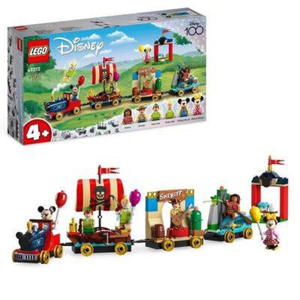 LEGO® Disney 43212 Le Train en Fête Disney, Jouet avec Mickey et Minnie, 100e Anniversaire Disney SH