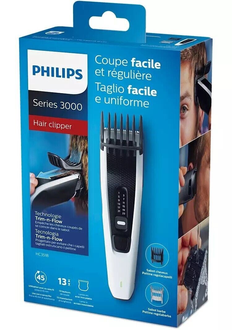 Hairclipper series 3000 Tondeuse sans fil à cheveux & Barbe 13 hauteurs de coupe