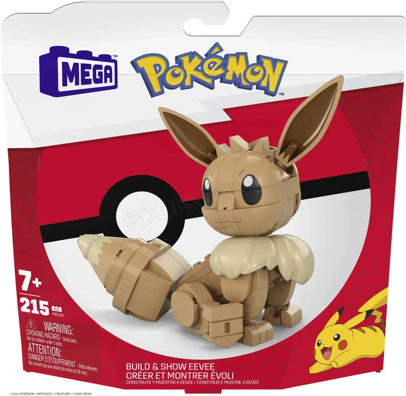MEGA Pokémon Figurine Action Évoli Articulée 10 cm, Jeu de construction SH