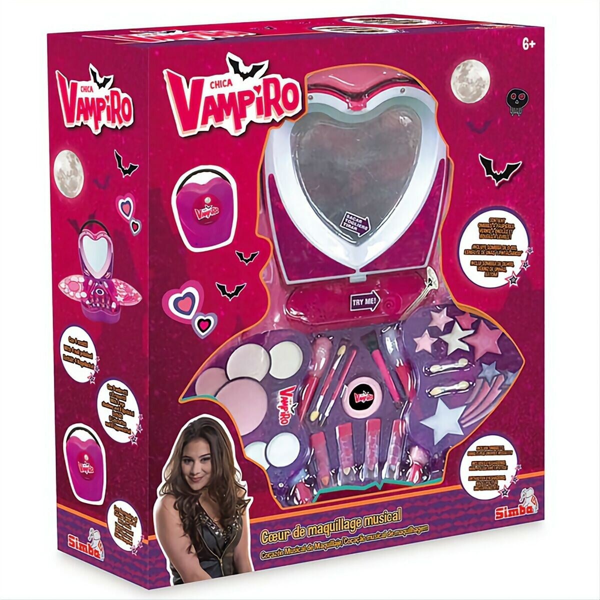 CHICA VAMPIRO - grand Coffret cœur de Maquillage musical - Simba