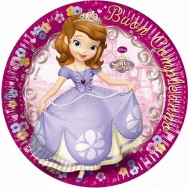 Disney Sofia assiettes 8 pcs 23 cm