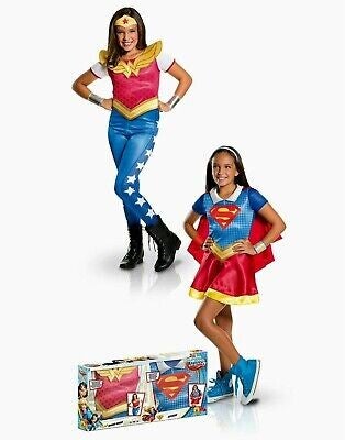 déguisement Supergirl™ et Wonder Woman™ fille coffret Rubie's