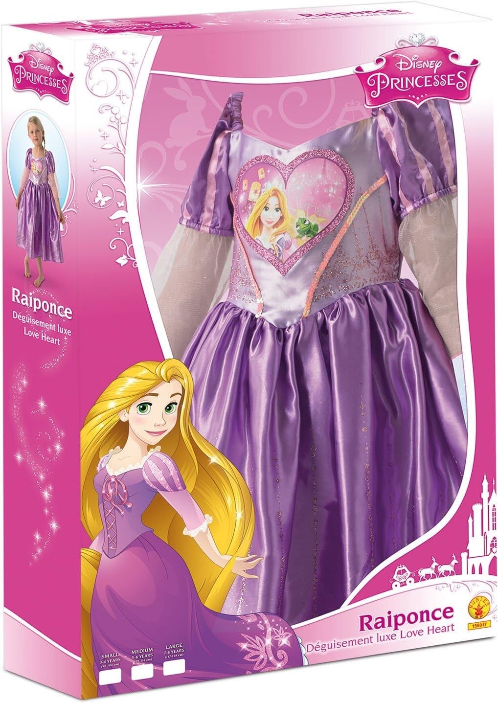 raiponce Panoplie de déguisement Luxe Love Heart Disney Princesses