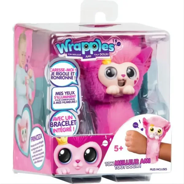 Wrapples Bracelet Peluche Interactive Sons Et Lumières meilleurs amis Dès 5 ans