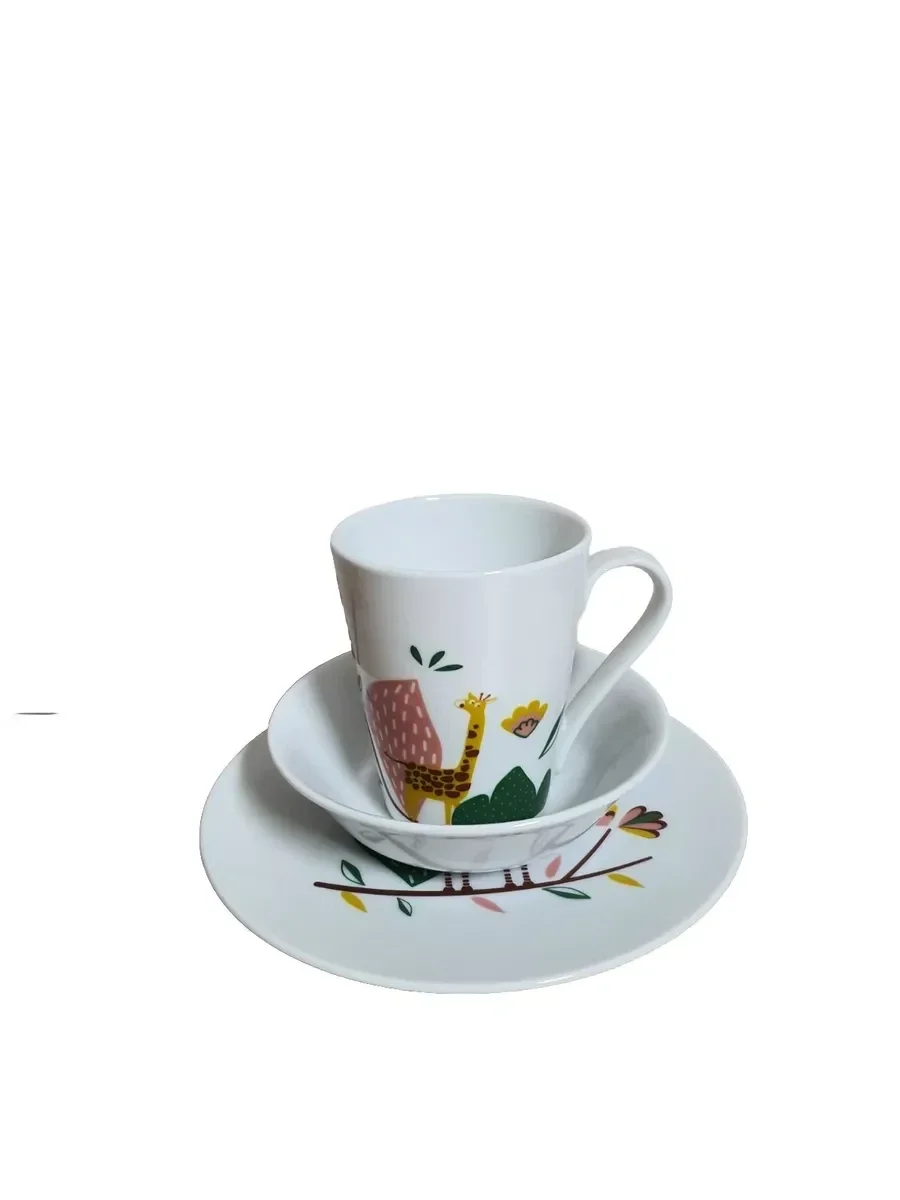 Coffret Repas Vaisselle Pour Enfant Assiettes Et Mug Animaux Les Petits Gourman