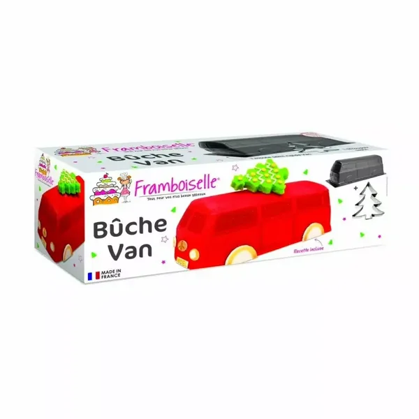 Kit bûche van Framboiselle Moule + Découpoir Sapin + Recette SH