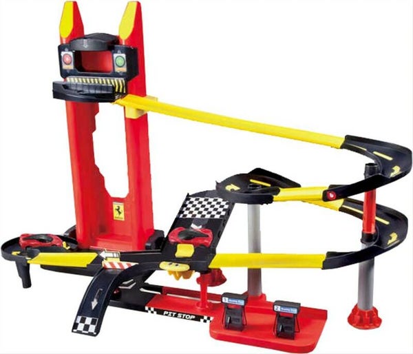 Garage Evo Elevator jouet enfant Race and play evolution Burago Ferrari