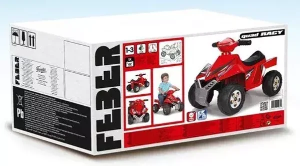 Quad Racy 6V Feber vehicule électrique porteur Pour Enfant 1-3 Ans jouet pour enfant