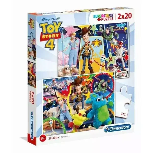 PUZZLE supercolor 2X20 pièces - disney TOY STORY 4