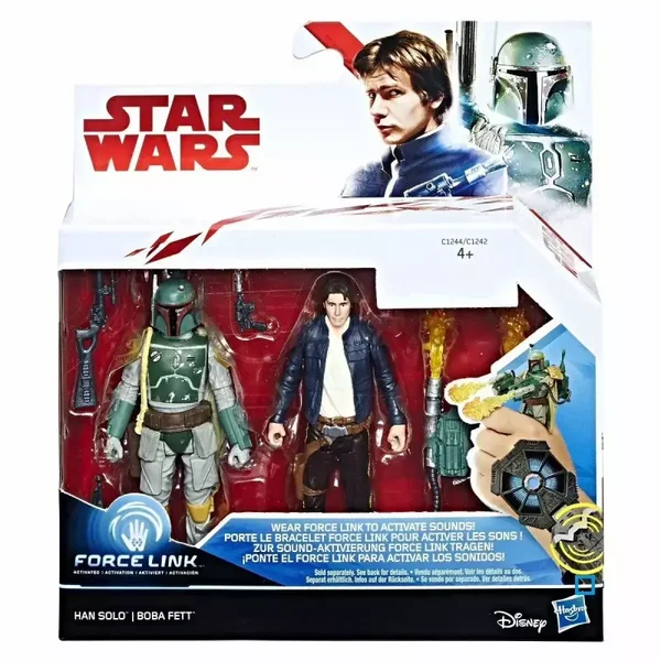 Star Wars Han Solo - Boba Fett Force Link Disney Figurine Jouet Enfant AA23 Action