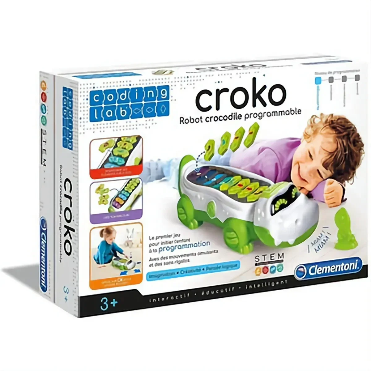 Croko Robot Interractif Et educatif crocodile programmable dès 3 ans - CLEMENTONI