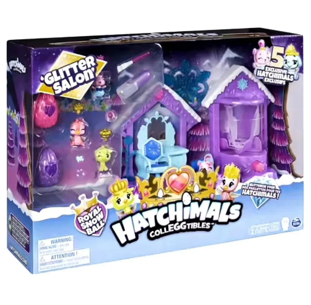 Hatchimals CollEGGtibles, Coffret Glitter Salon Hatchimals exclusifs Dès 5 ans