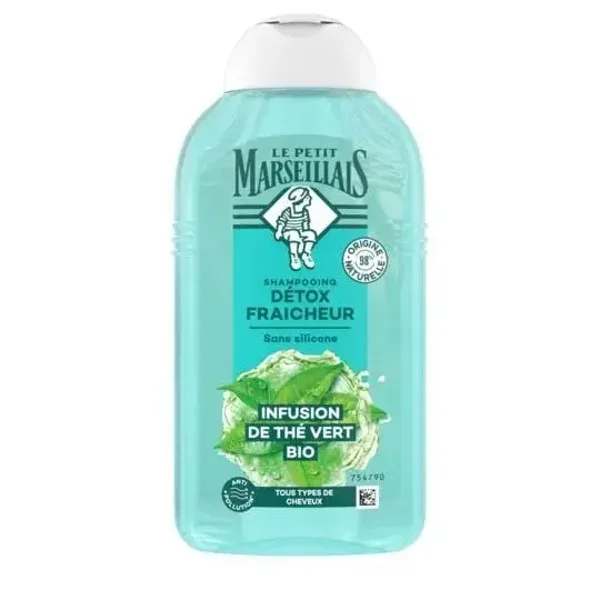 Shampooing Le Petit Marseillais réveil détox infusion thym thé vert Bio 250ml