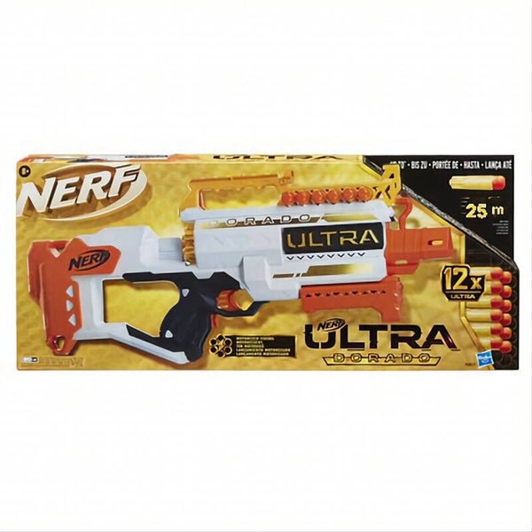 Nerf blaster Ultra Dorado 12 Flechettes tirs motorisés 25m Hasbro jouet SH